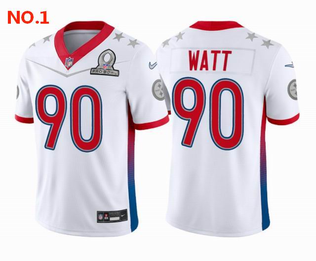 Men's Pittsburgh Steelers #90 T.J. Watt Jersey NO.1;